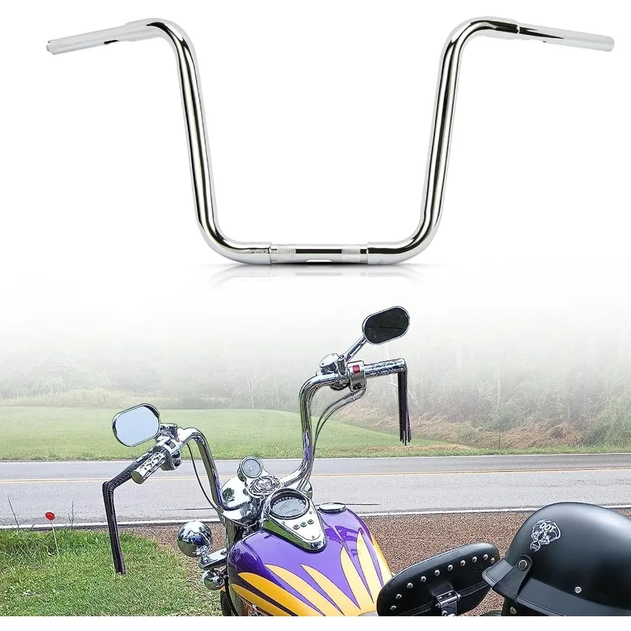 

Ape Hanger Motorcycle Handlebars 11 4 Bar for FLST FXST XL 883 1200 Softail Slim Heritage Deluxe Deuce Dyna Super Glide Wide Gl