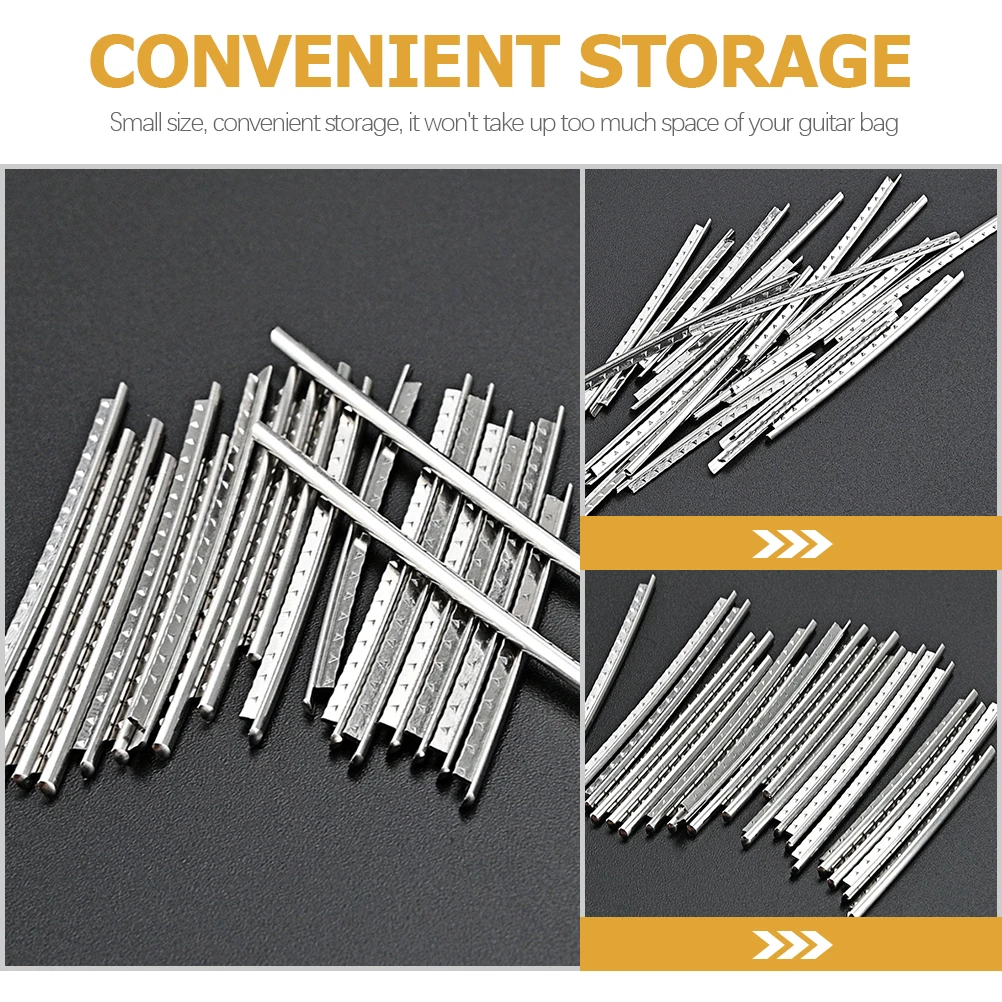 

20pcs 2.2Mm Stainless Steel For Acoustic Electric Durable Replacement Metal Fretboard Accessories Bass Fret Wire Guitar Supplies
