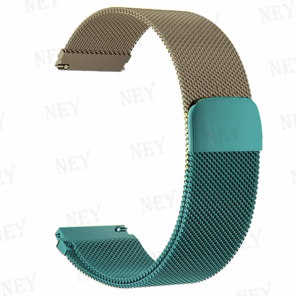 20 mm/22 mm Milanaise-Band für Amazfit GTS/2/2e/3/4/GTS2 Mini/GTR 47 mm/GTR2/3/4/Pro Stratos Metallarmband Amazfit Bip 3 Pro Armband