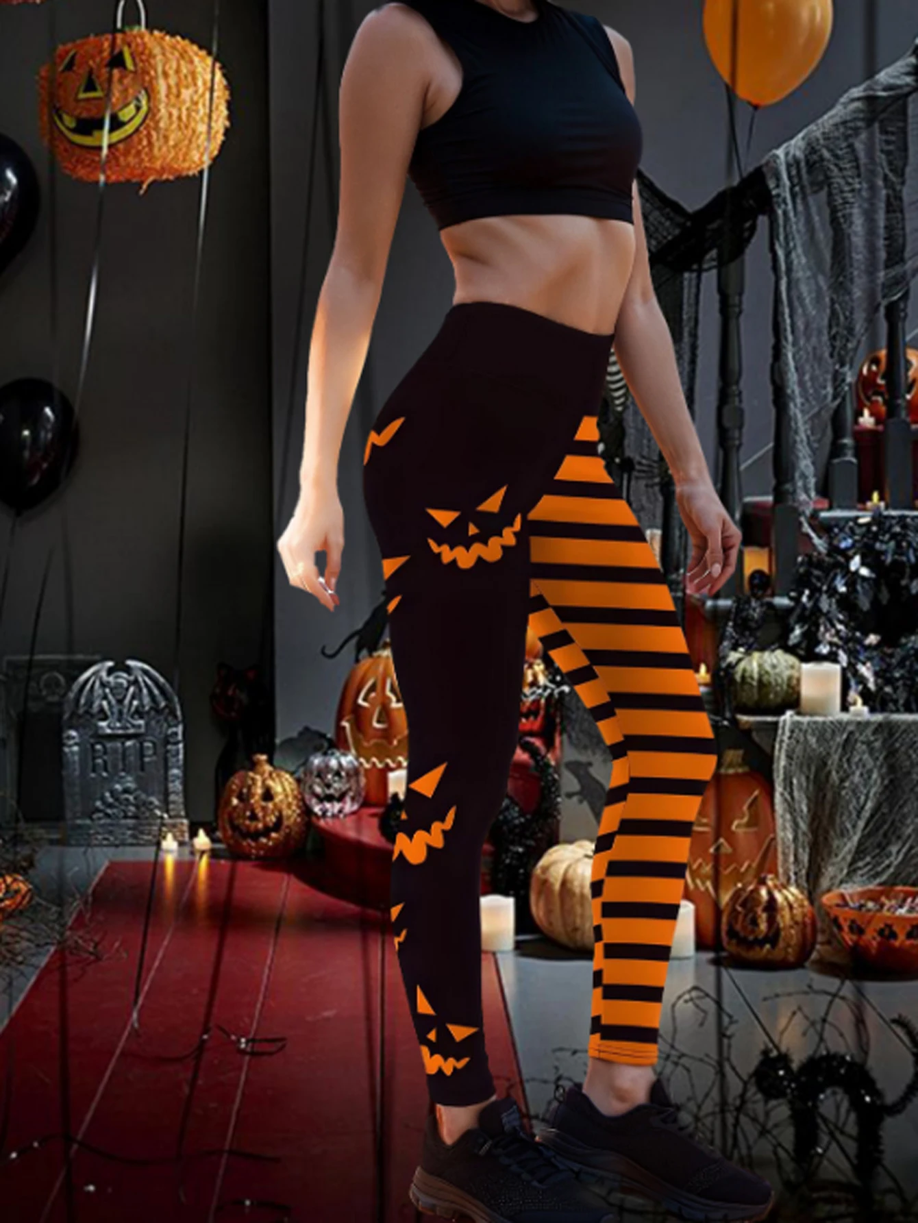 Damskie spodnie z nadrukiem dy – Yoga Fitness Holiday recenzja i cena