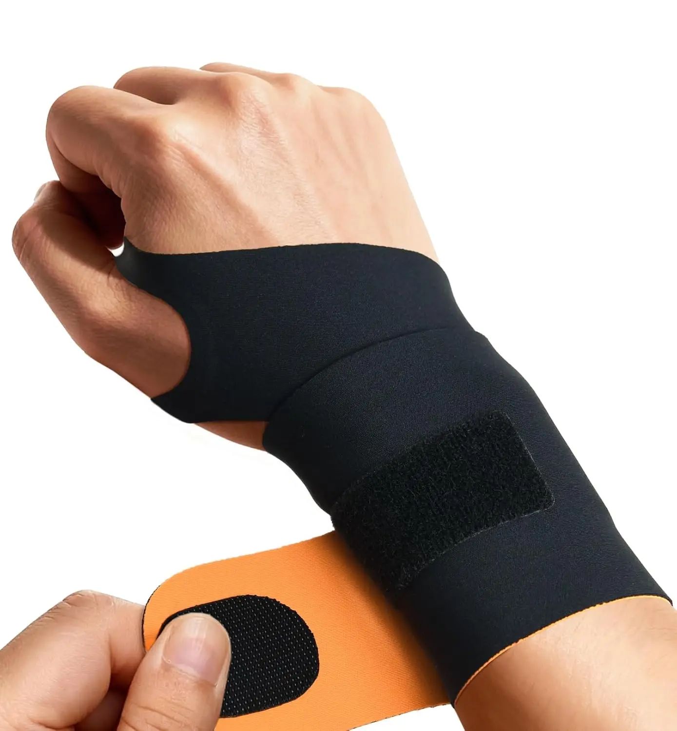 Elastic Wrist Guard Fitness Wristband Professional Splint Hand Brace Protector Band Fixed Pressure Velcro Adjustable Protective