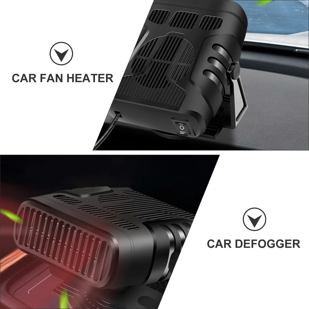 Car Heater Truck Fan Portable USB 12 Volt Electric Blower Auto Snow Defogger Defroster Vehicle Warmer Quick