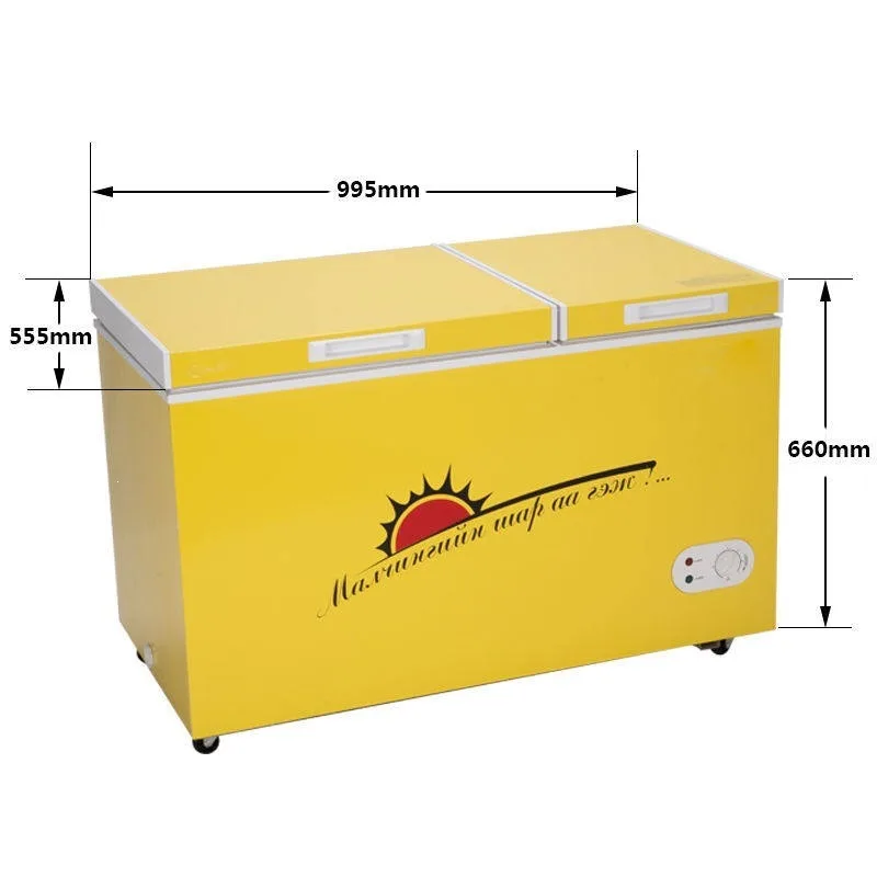 Refrigerator AC dual-purpose 12V car refrigerator battery freezer, outdoor freezer energy saving
