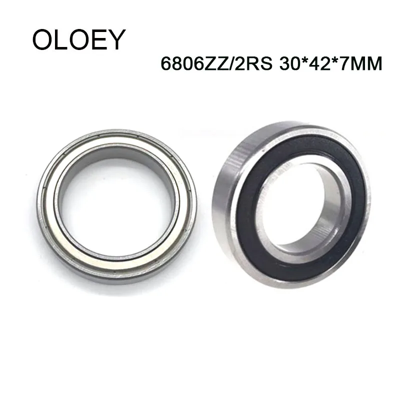 Free shipping 6806-2RS/ZZ Bearing ABEC-2 30x42x7mm 5/10PCS Thin Section Ball Bearings 6806RS 61806 RS