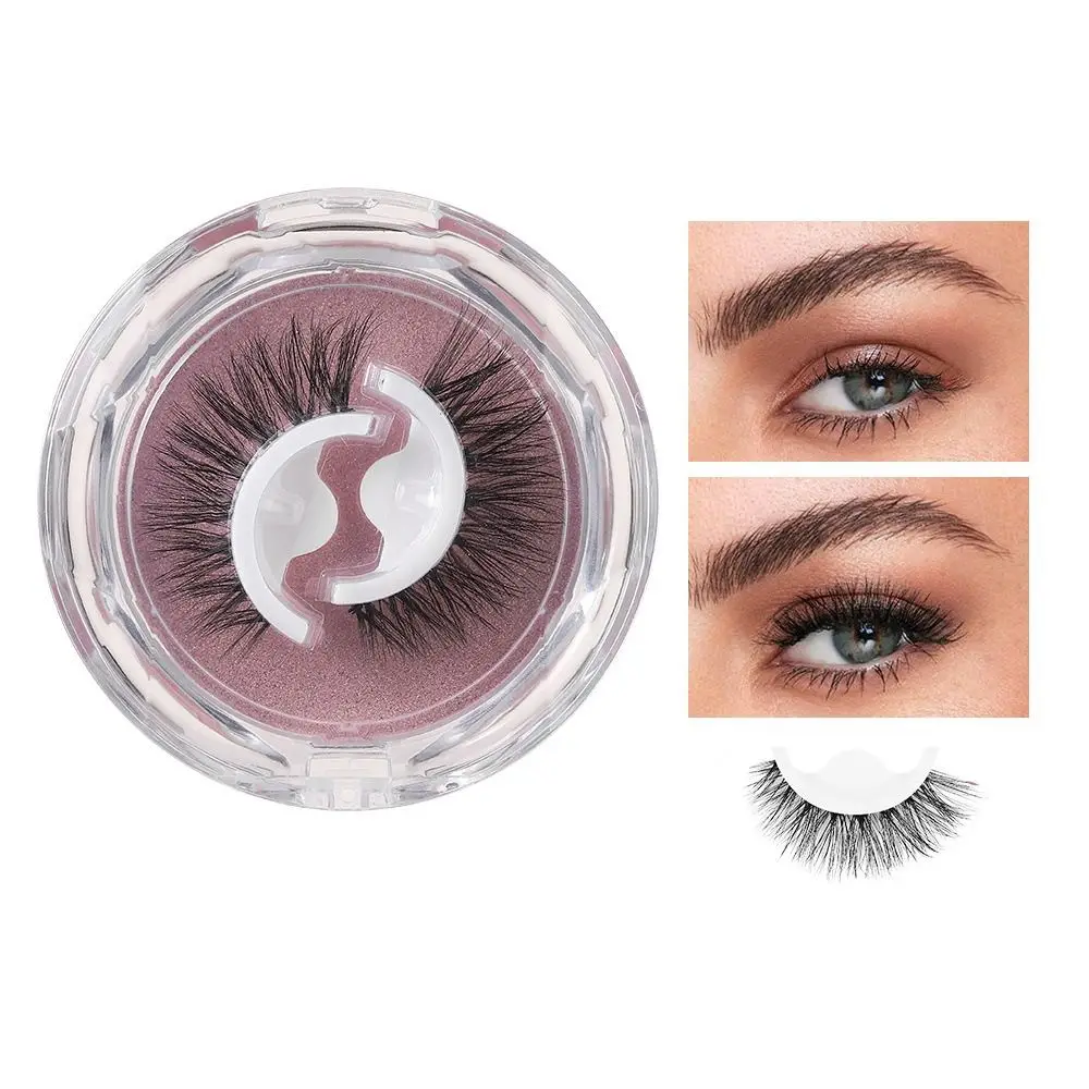 Avec ruban de rechange faux cils auto-adhésifs longue durée réutilisable sans colle faux cils maquillage moelleux