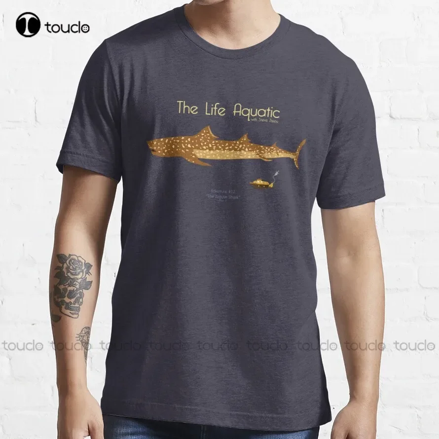 The Life Aquatic - Jaguar_Shark T-Shirt men tshirts Custom aldult Teen unisex digital printing xs-5xl All seasons cotton