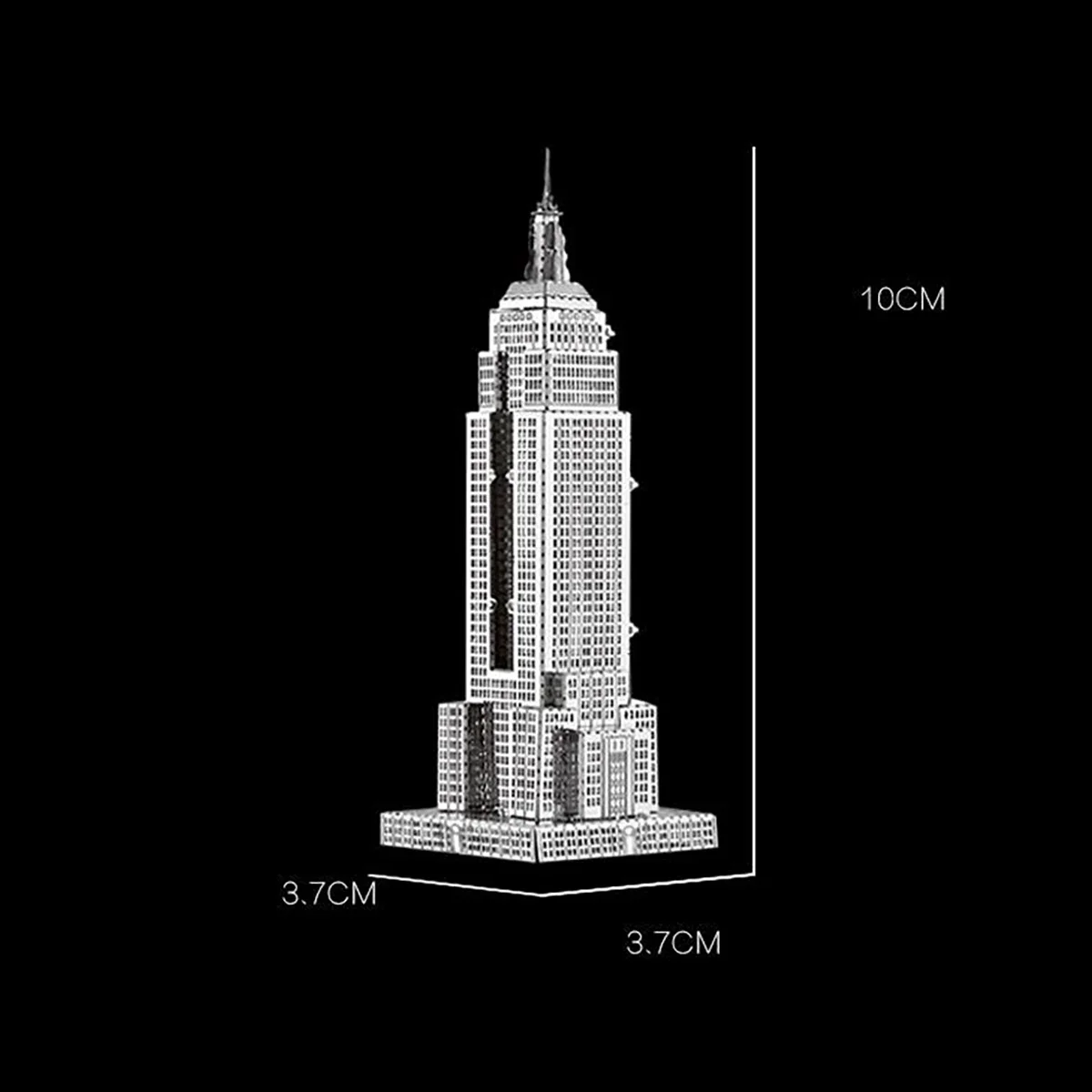 Empire State Building zestawy modeli 3D Puzzle metalowe DIY wycinane laserowo Puzzle wyrzynarka zabawkowa dla dzieci