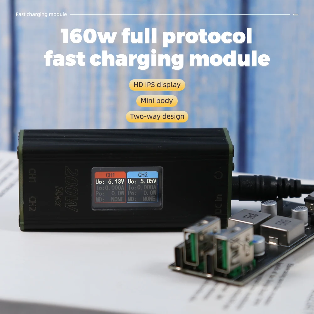 Mini High Power 160w Full Protocol Fast Charge Module Desktop Charger Pd2.0 Pps60w Fast Charge Sw3518