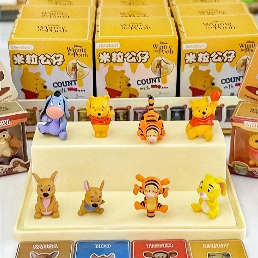

В наличии натуральная Jandoon Winnie The Pooh слепая коробка мини-кукла Винни рисовое зерно тигра поросенок экшн-фигурка модель игрушки подарки