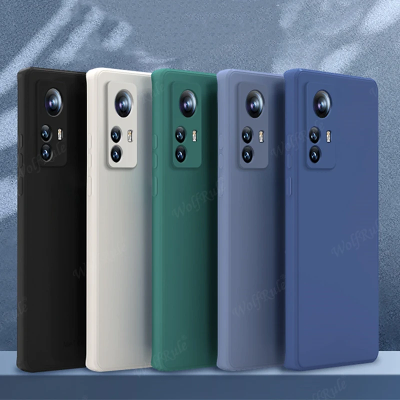 Voor Cover Xiaomi Mi 12 Lite Case Voor Mi 12 Lite Schokbestendig TPU Vloeibare Bumper Zachte Case Voor Mi 11 Lite NE 5G 12 12S Pro Fundas
