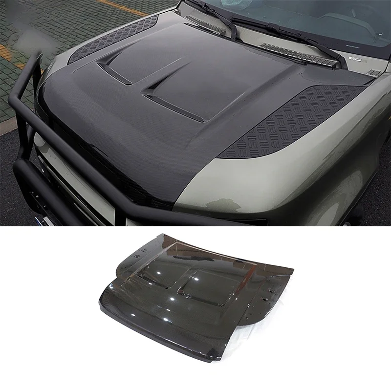 

L663 carbon fiber material hood scoop for RR DEFENDER 2019-2021Y hood bonnet L663 DEF engine covercustom