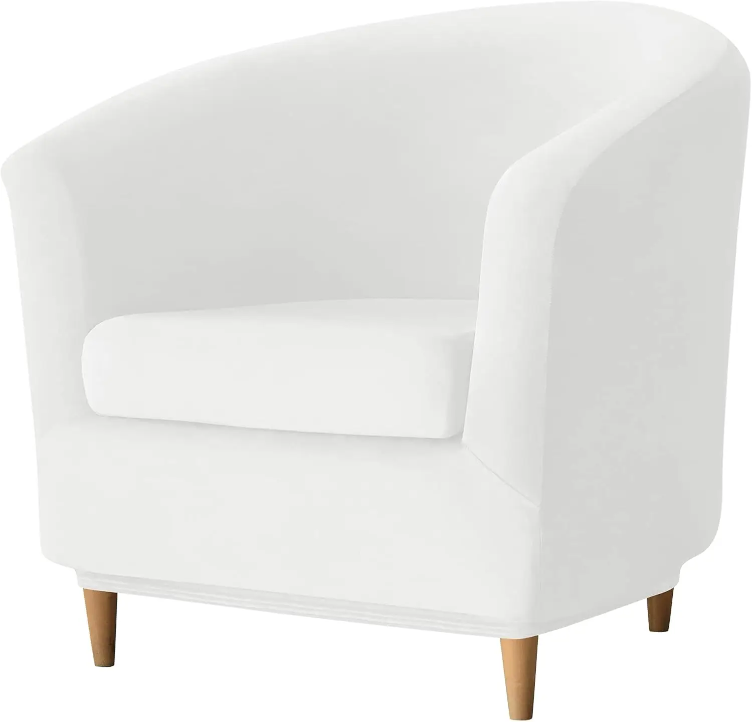 

Club Chair Slipcovers, Stretch Armchair Covers Soft Velvet Tub Chair Cover 2 Pieces Sofa Covers Arm Chair Couch Cover Furniture