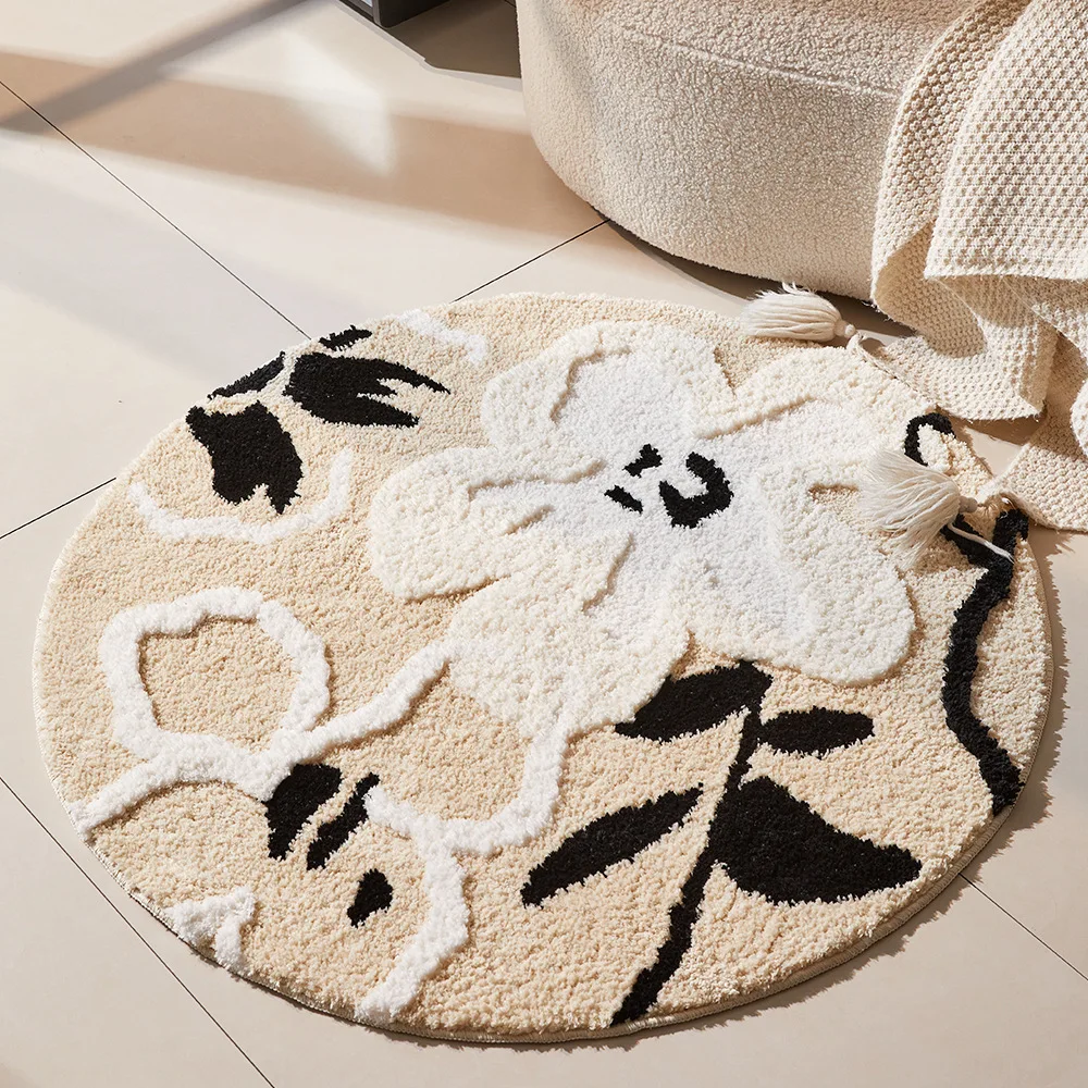 

Flower Mat Tufted Rugs For Living Room Bedroom Decor Forest Home Garden Carpet Floor Mats Thick Soft Anti-slip Child Play Mats