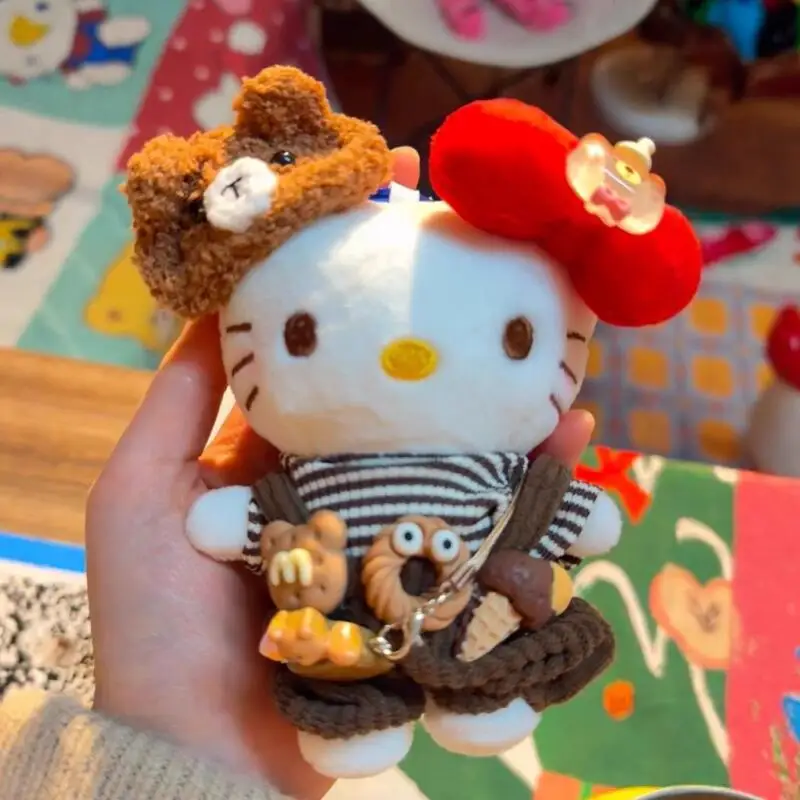 

Милый плюшевый брелок Hello Kitty: очаровательное украшение для сумки, мягкая игрушка-подвеска для девочек и студентов