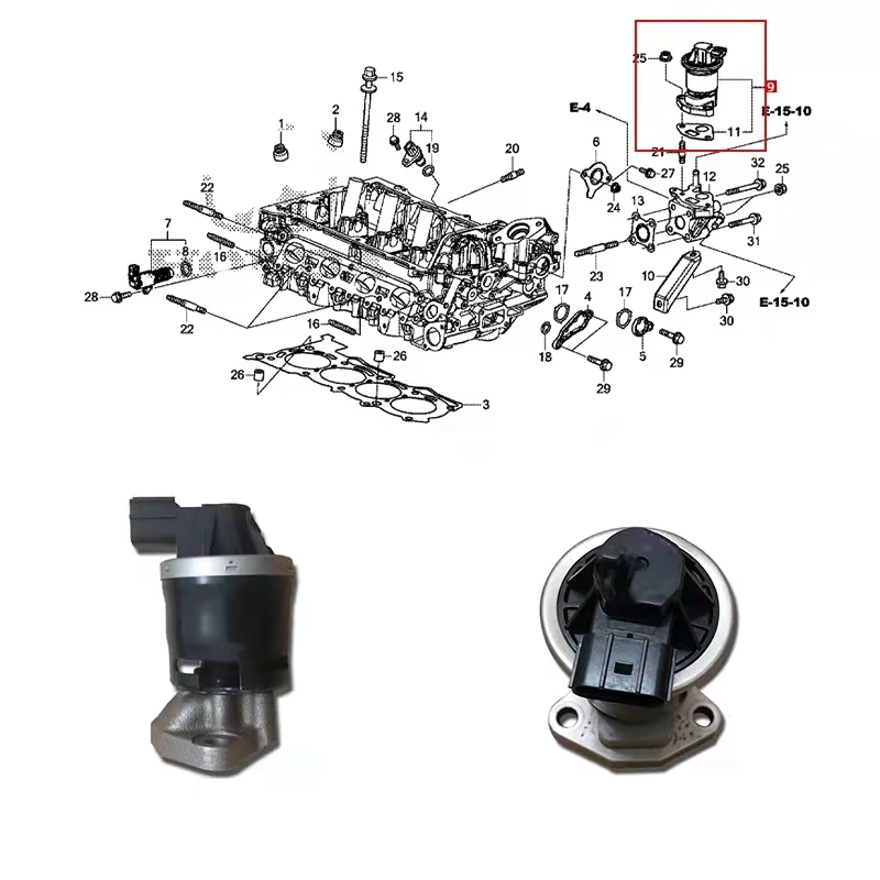 Precio de la válvula EGR de las piezas de automóvil para el coche 18011-RB0-000 18011-R70-A00 de Honda