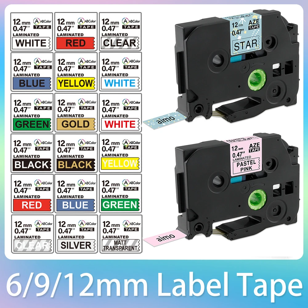 TZE231 Pattern Label Tape Compatible for Brother  Tze-231 12mm laminated Tape for P Touch PH 110 Printers TZe131 tz231 tze-231