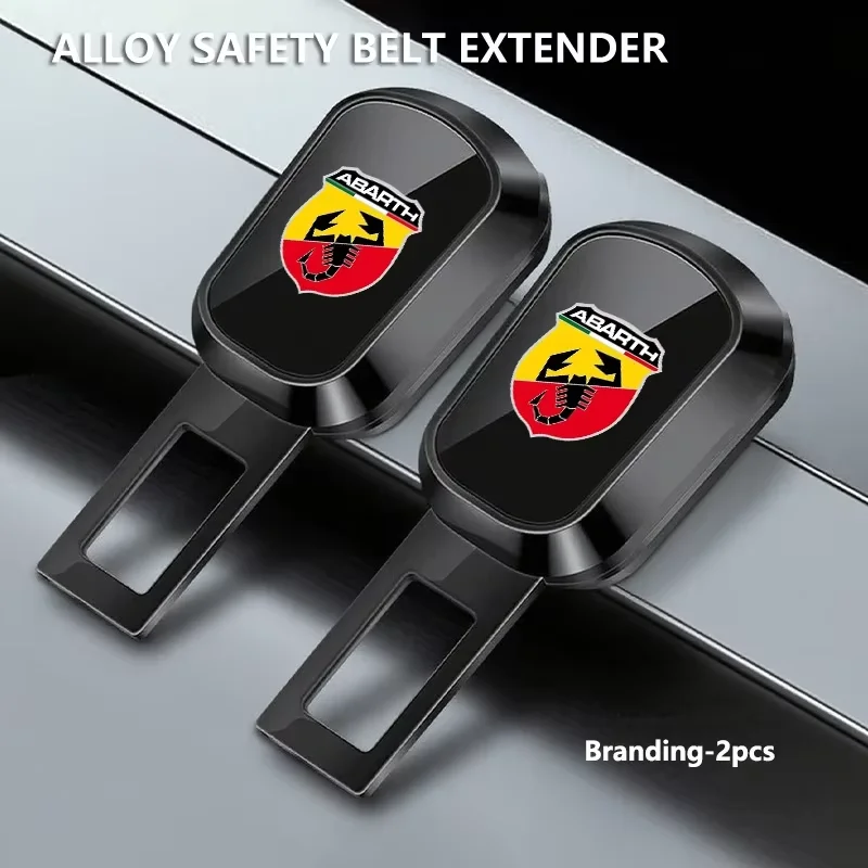 Metal Safety Belt Extender Car Seat Belt Buckle Extension Accessory For Abarth 695 500 595 500e Punto Tipo Ducato