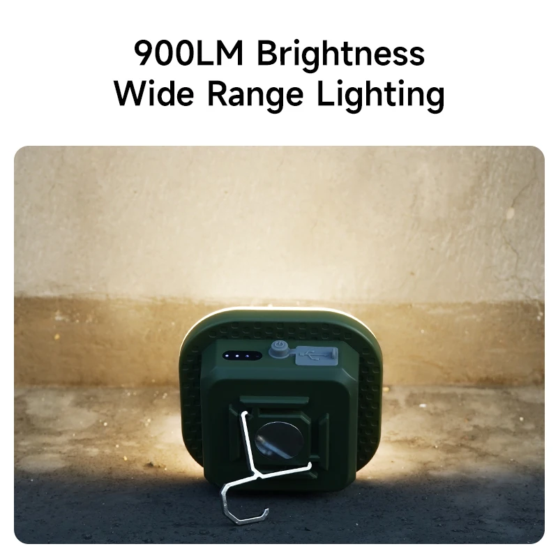 MOSLIGHTING Rechargeable Camping Lantern 900LM LED Tent Lights with Magnet Powerful Flashlights Power Bank Repair Emergency Lamp