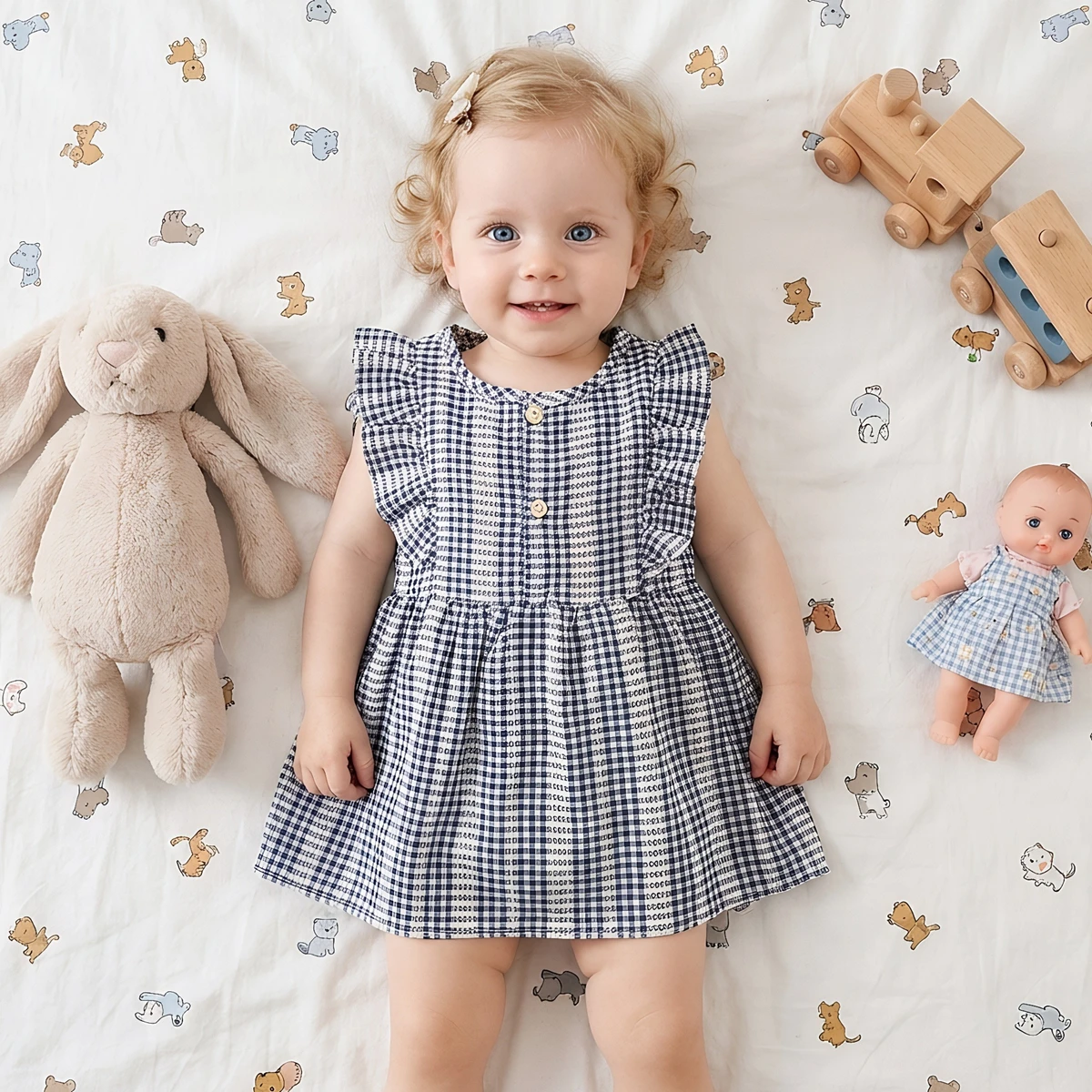 

Princess Baby Girls Cute Dress Comfortable Fashionable Kids Clothing Holiday Style