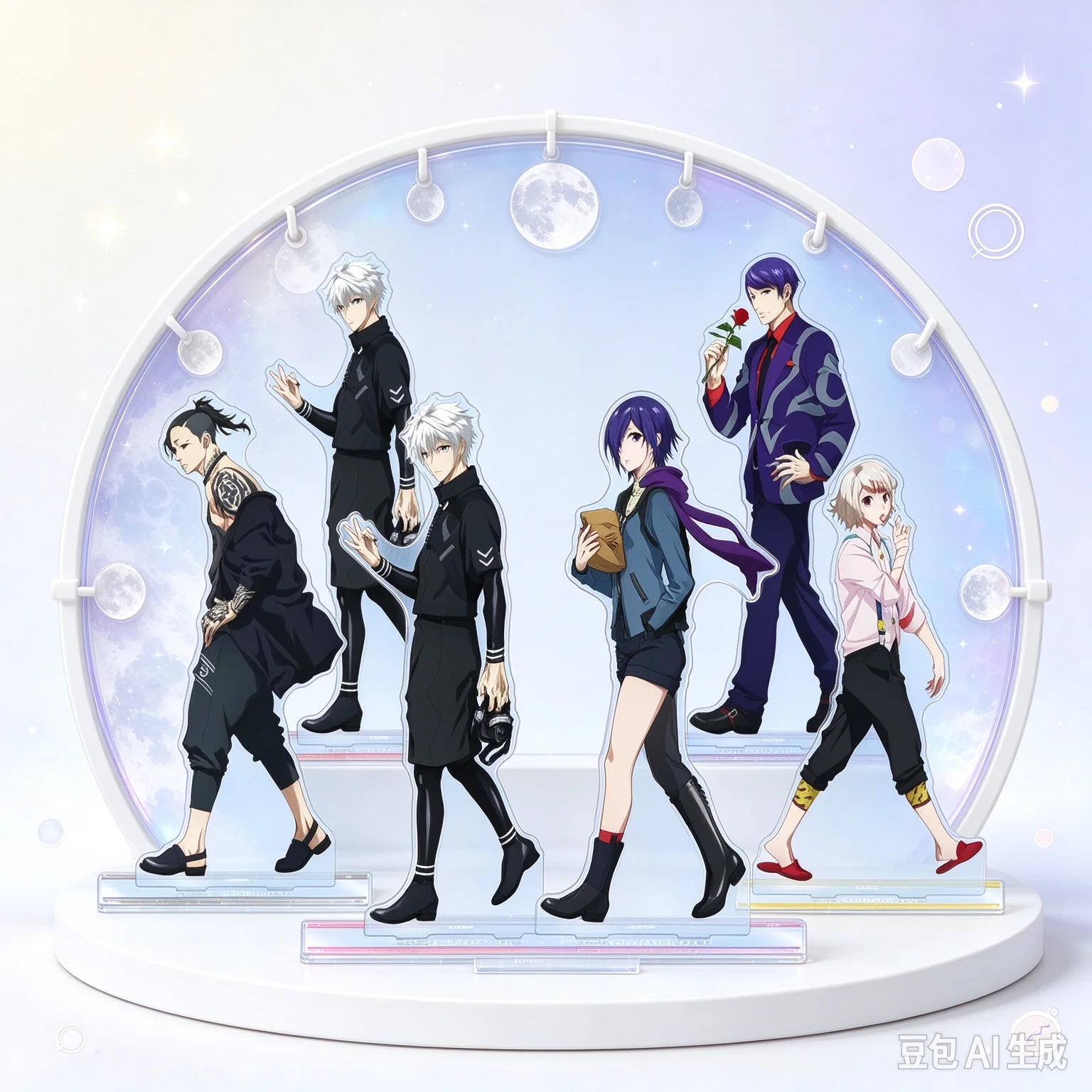 Tokyo Ghoul Hot Anime Acrylic Figure Stand Clear HD Printing Model Plate Desk Display Decoration For Anime Lovers Keychain