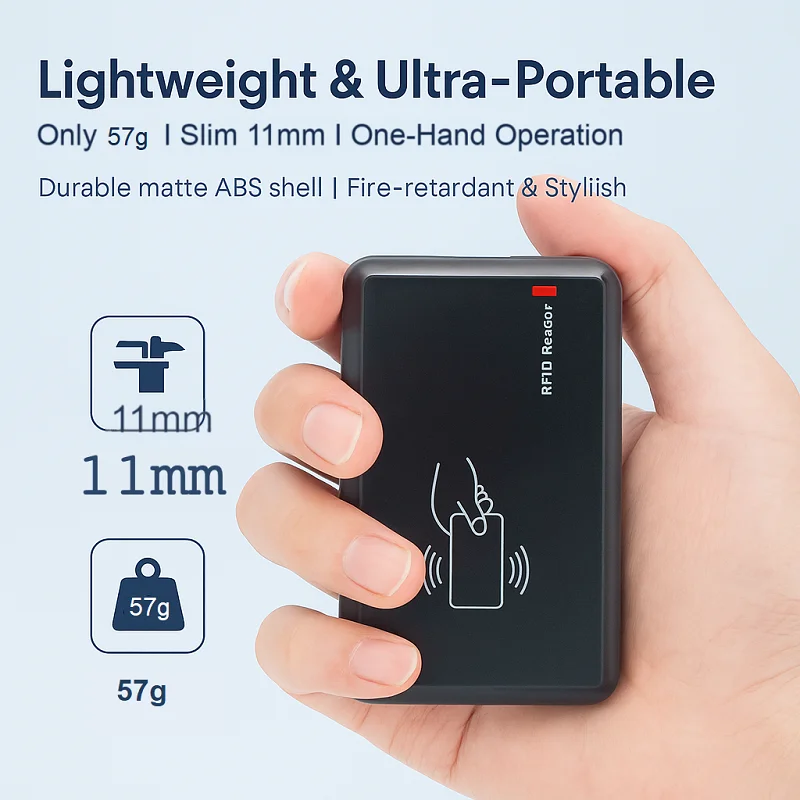 Yanpodo 860Mhz~960Mhz Plug and Play UHF RFID Reader OTG HID Keyboard USB RFID Writer for Windows Android IOS Emulation Reading