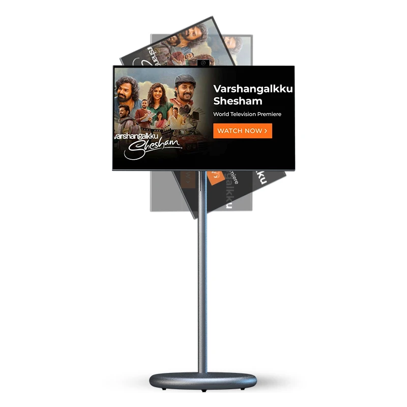 

Заводская поставка 27-дюймовый смарт-телевизор с батареей, подвижный цифровой дисплей, Android15, портативный телевизор, современный планшетный ПК с сенсорным экраном