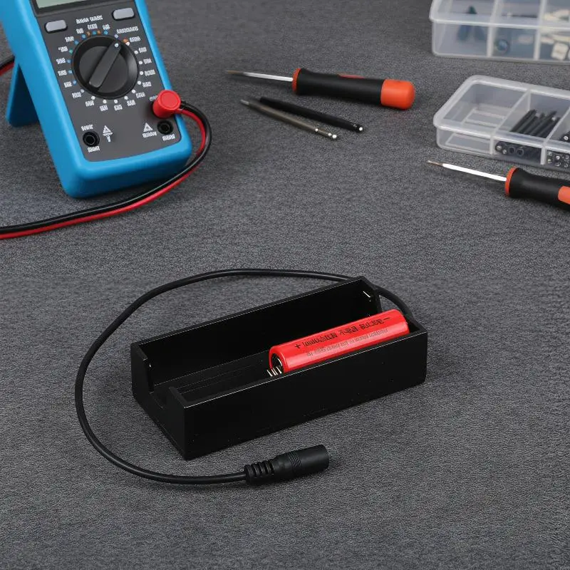 U13B 0V 18650 Dummy Cell Battery Shell Lightweight Adapter Tube 5.5x2.1mm 5.5x2.5mm for Small Appliances Power Connection