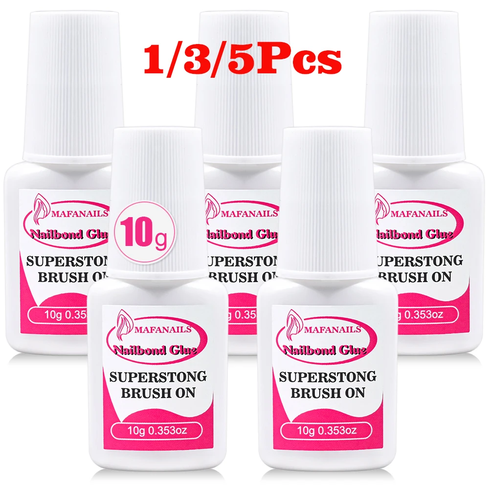 

1/3/5 шт. 10 г сильный клей для ногтей для накладных ногтей быстросохнущий акриловый клей для украшения ногтей со стразами для наращивания алмазный липкий клей
