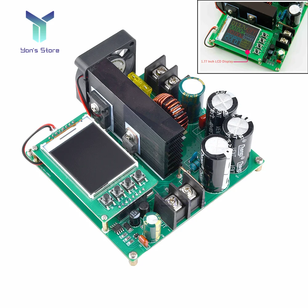 900W 15A Color LCD Digital CC CV Boost Converter Module DC-DC 9-60V a 10-120V Step up modulo di alimentazione regolatore di tensione