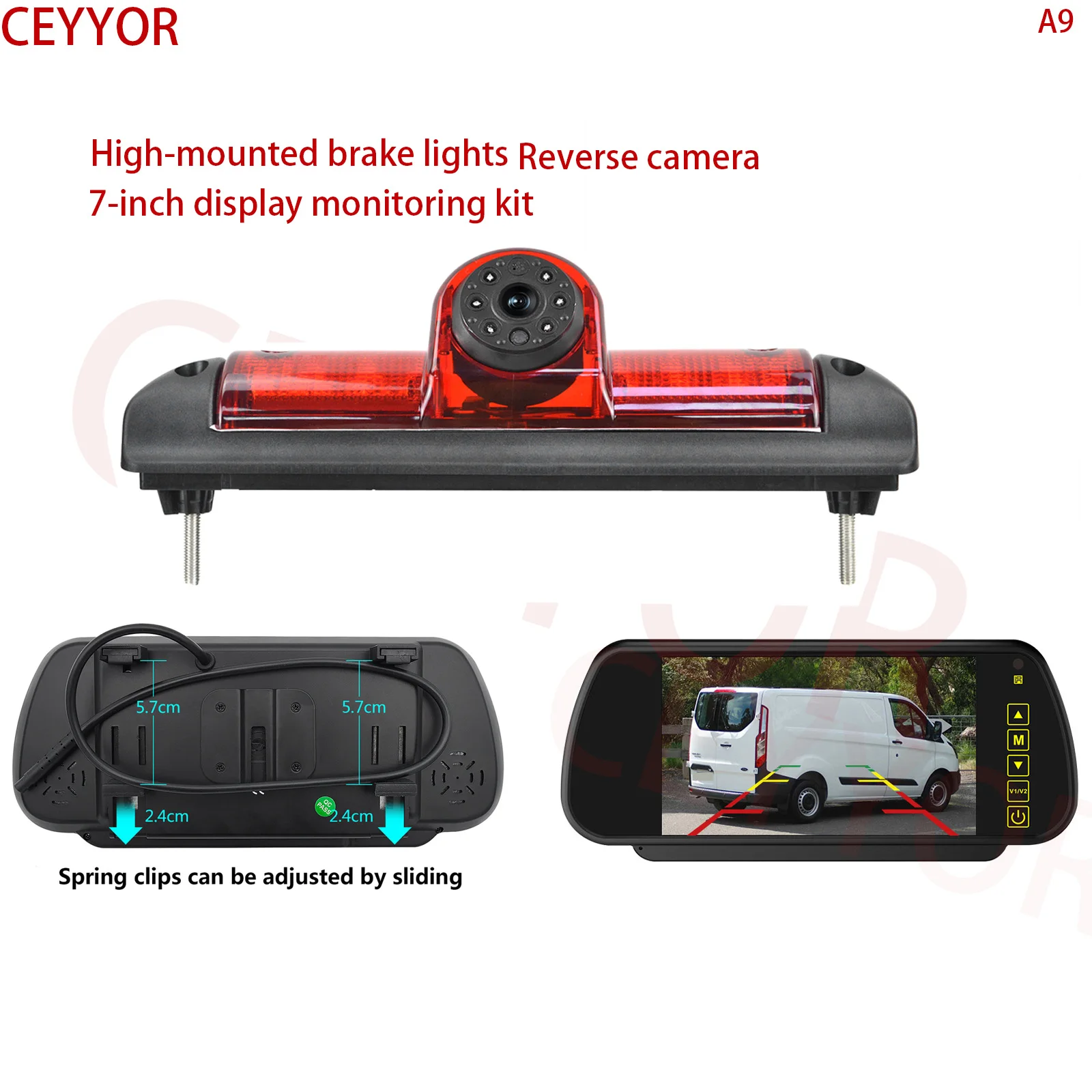 

Applicable to Fiat Ducato Vauxhall Movano Citroen Relay/Jumper Peugeot Boxer (2006-)Reverse camera 7-inch display monitoring kit