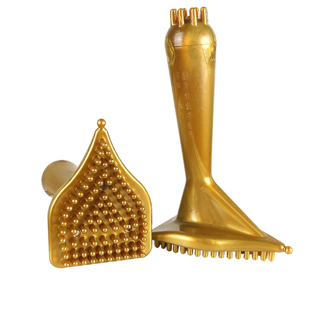 

2 шт., массажная щетка, расчески из ПВХ, практичный инструмент для соскабливания меридианов для облегчения боли, шеи, спины, тела, массажная расческа из ПВХ