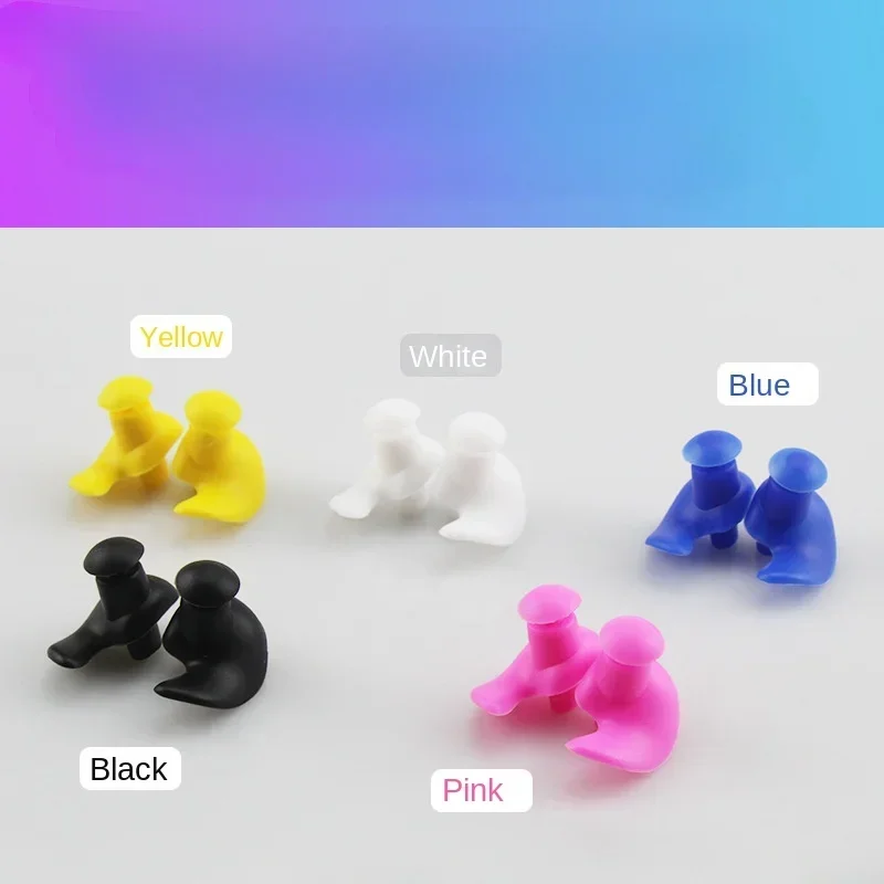 1Pairs New Waterproof Swimming Earplugs Box Soft Silicone Spiral Ear Plug Anti Noise for Sleeping Snoring Diving Accessories