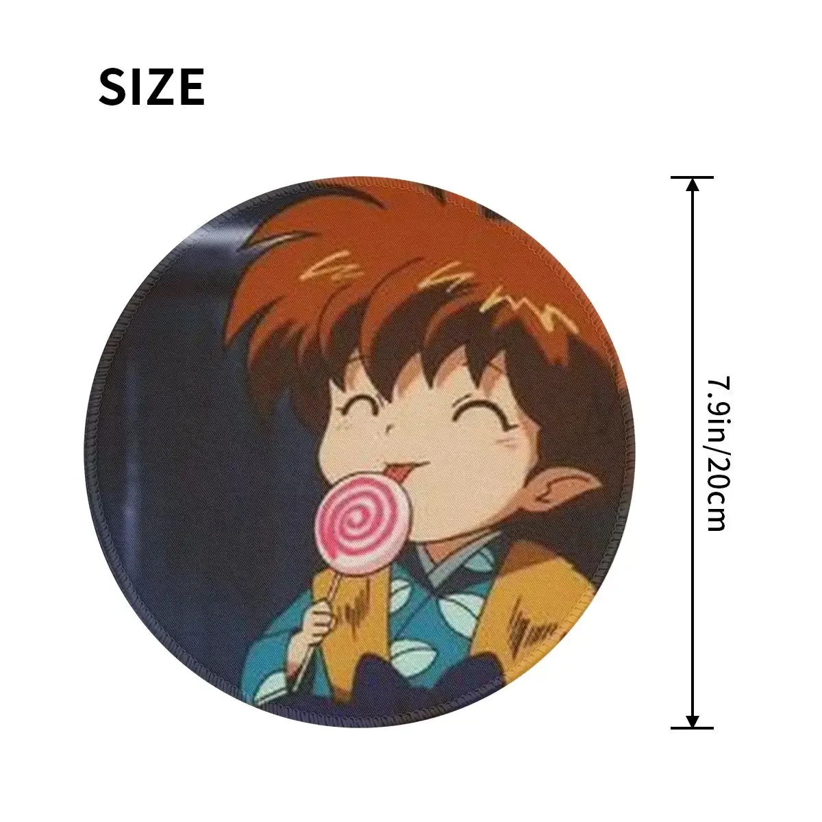 Anime Inuyasha Shippo Round Mouse Pad Computer Keyboard Mouse Mat Gamer PC Desk Mat Office Table Mats