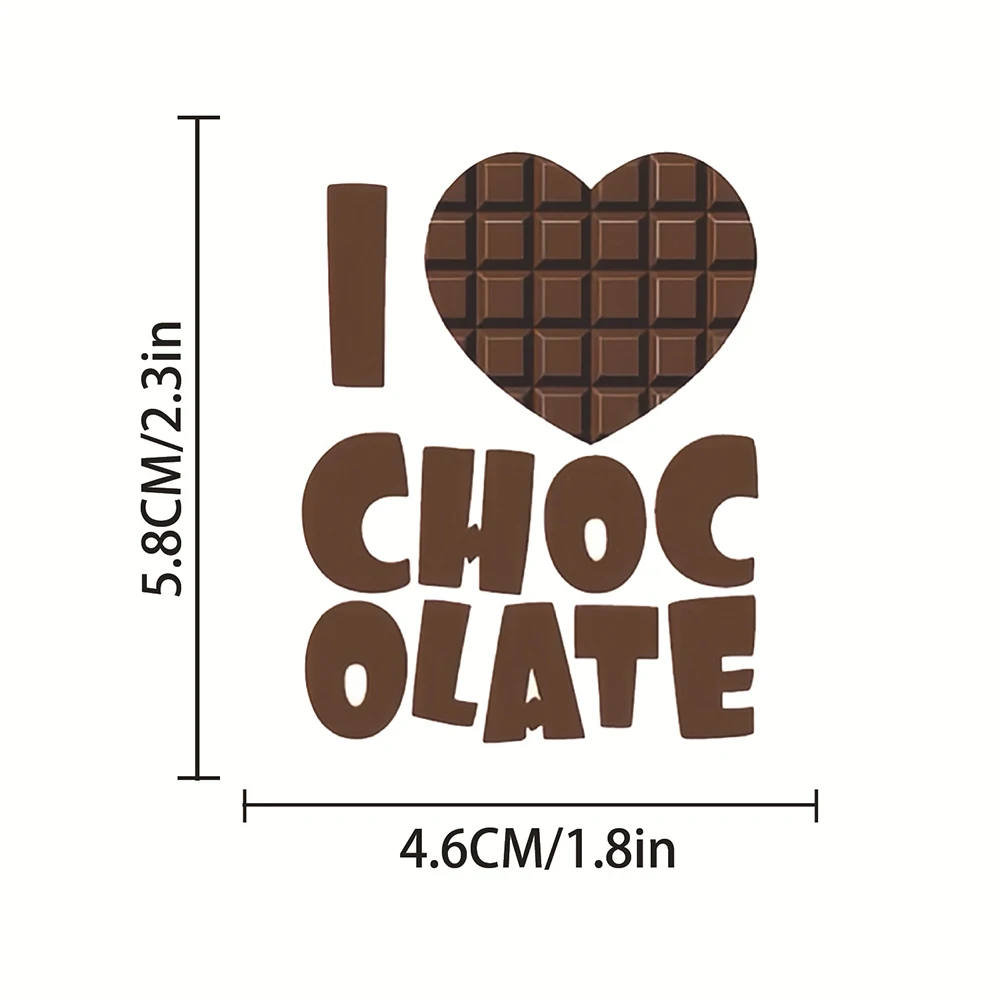 10/30/50pcs Cute INS Style Cartoon Chocolate Stickers Retro Aesthetic Decals Decoration Water Bottle Phone Luggage Sticker Pack