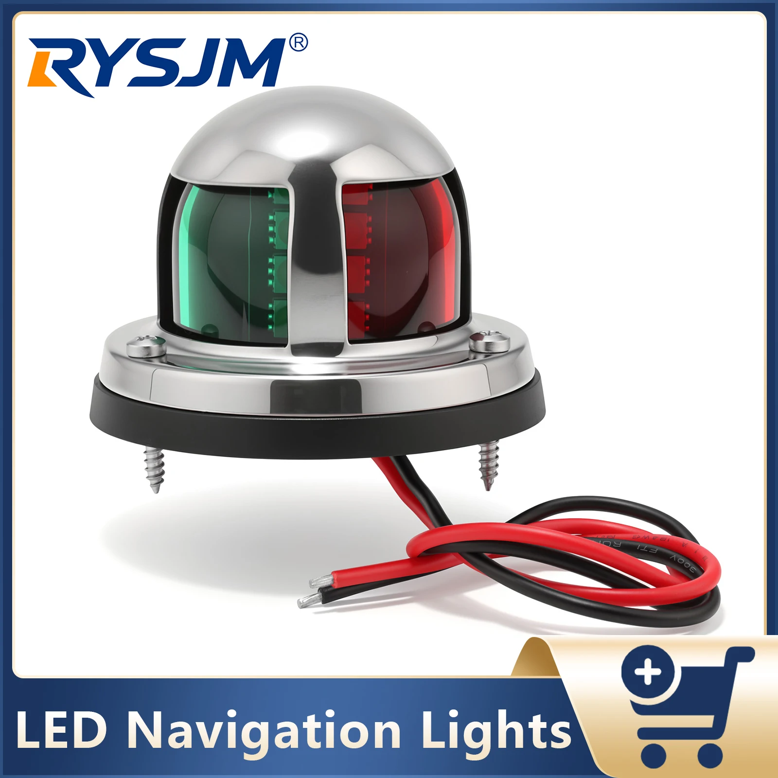 1PC LED Boat Navigation Light Sailing Signal Lamp Warning Anchor Lights Side Starboard Lights For Marine Boat Yacht Accessories