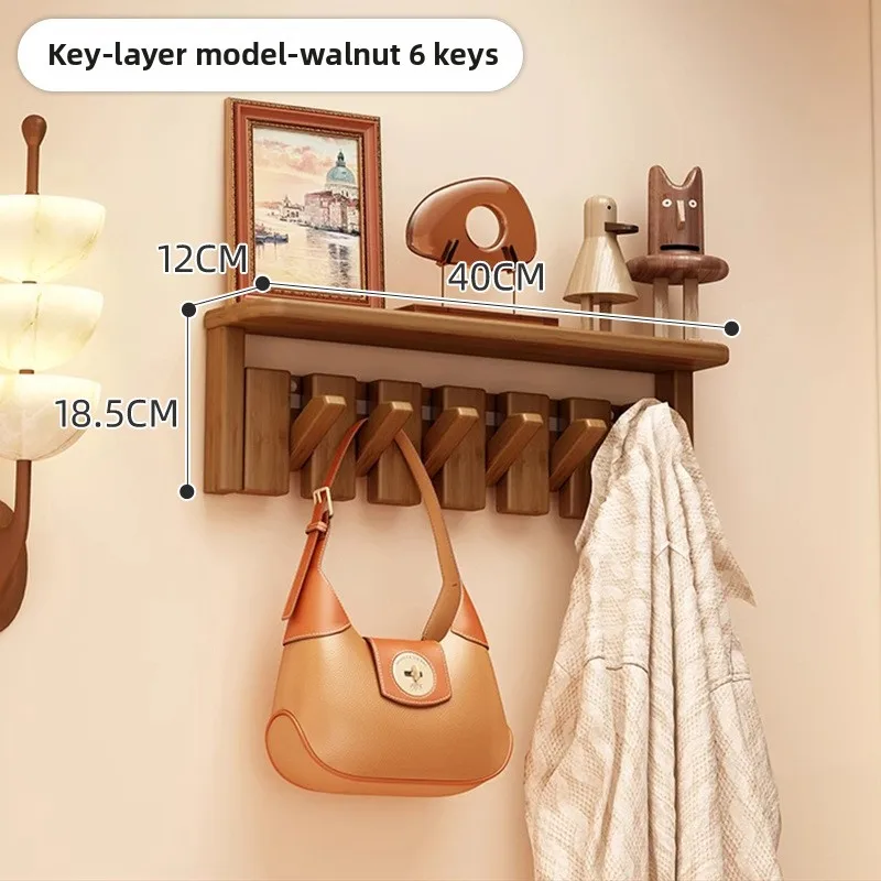 البيانو مفتاح جدار هوك توفير المساحة معطف الرف الحديثة المدخل شماعات تخزين الرف منظم أنيق للملابس أكياس القبعات