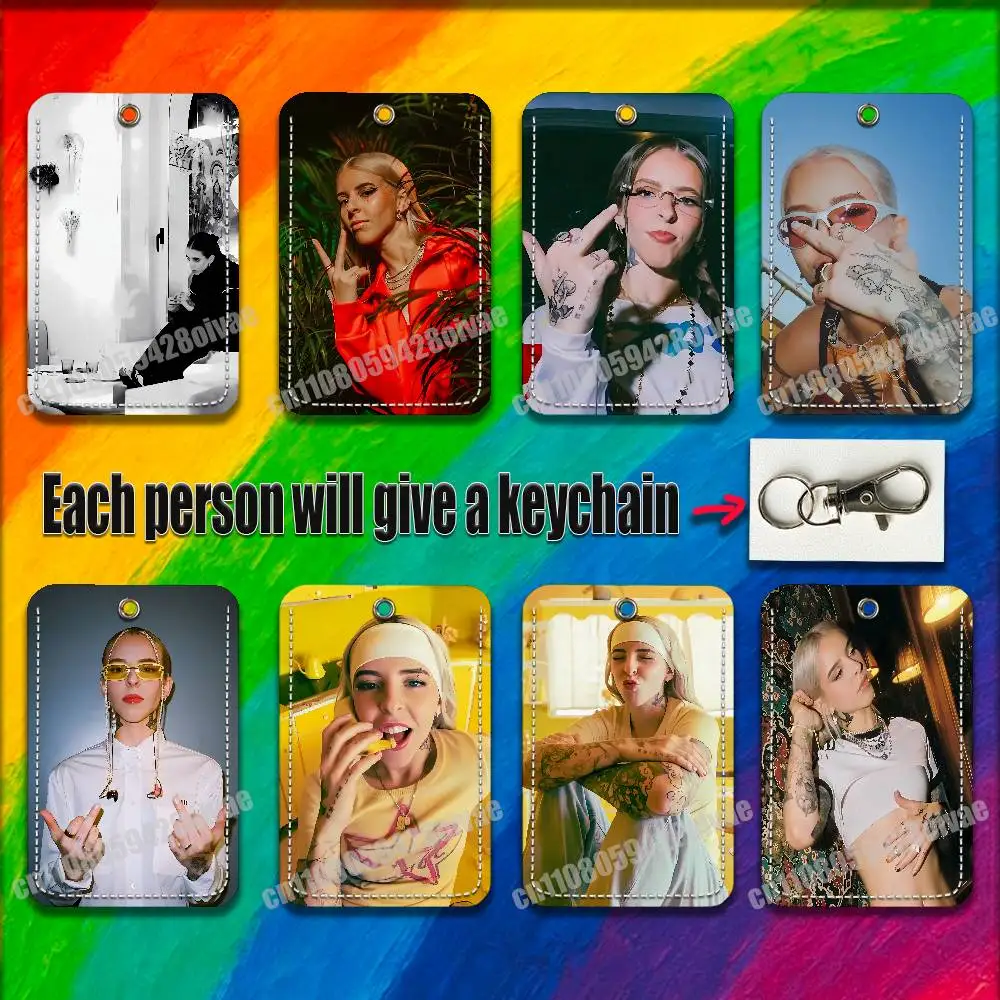 

Y-Young Miko Do Not Disturb For ID Clips Credit Bank Bag Bus Meal Card Holder Cover Pocket Ornament Keychain