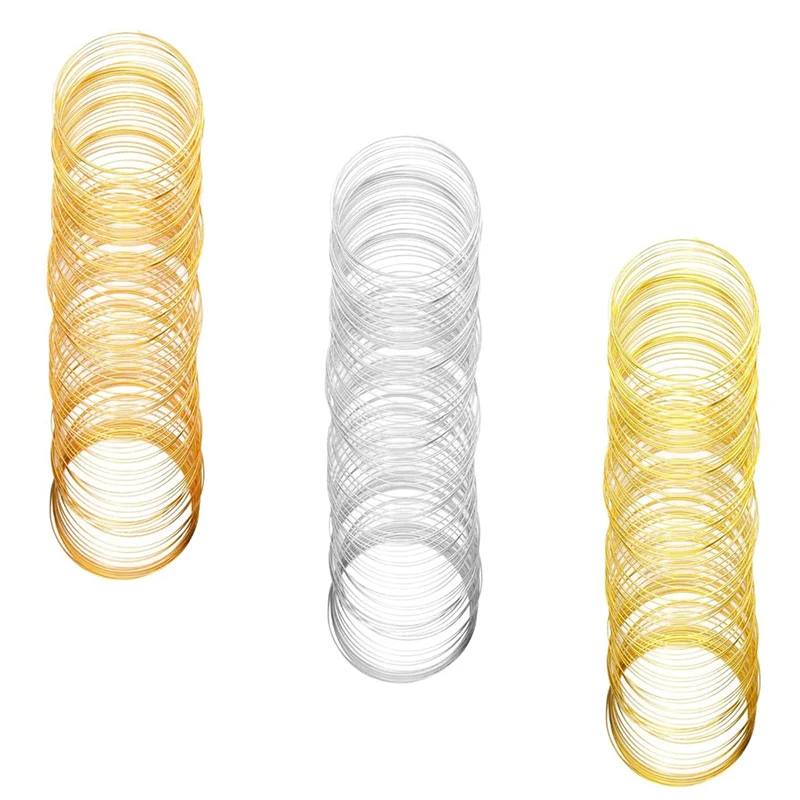 

AG-300 Loops Memory Wire For Jewelry Making Bracelets & Bracelet Making, Jewelry Wire Memory Beading Wire Steel Memory Wire