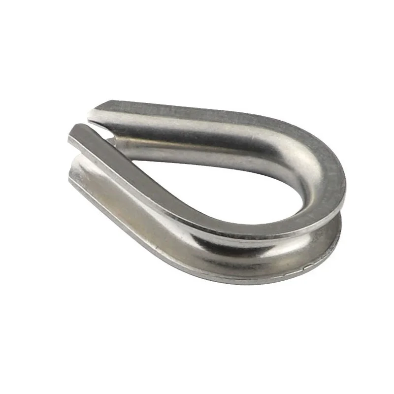 5 Pieces European Steel Wire Rope Sleeve Chicken Core Ring Thimbles