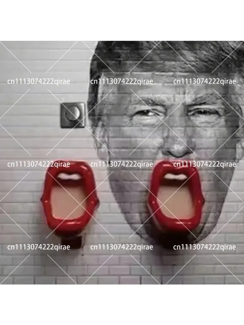 Creative Mouth Shape Urinal Induction Smart Toilet Easy Clean Maintenance