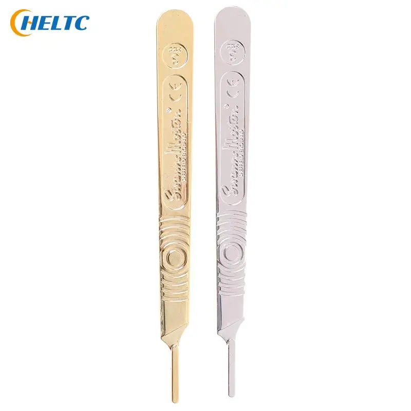 1/2pcs Wood Carving Knife Scalpel Handle Fits Blade Stainless Steel Surgical Hilt / Plastic Surgical Hilt Engraving Hand Tools