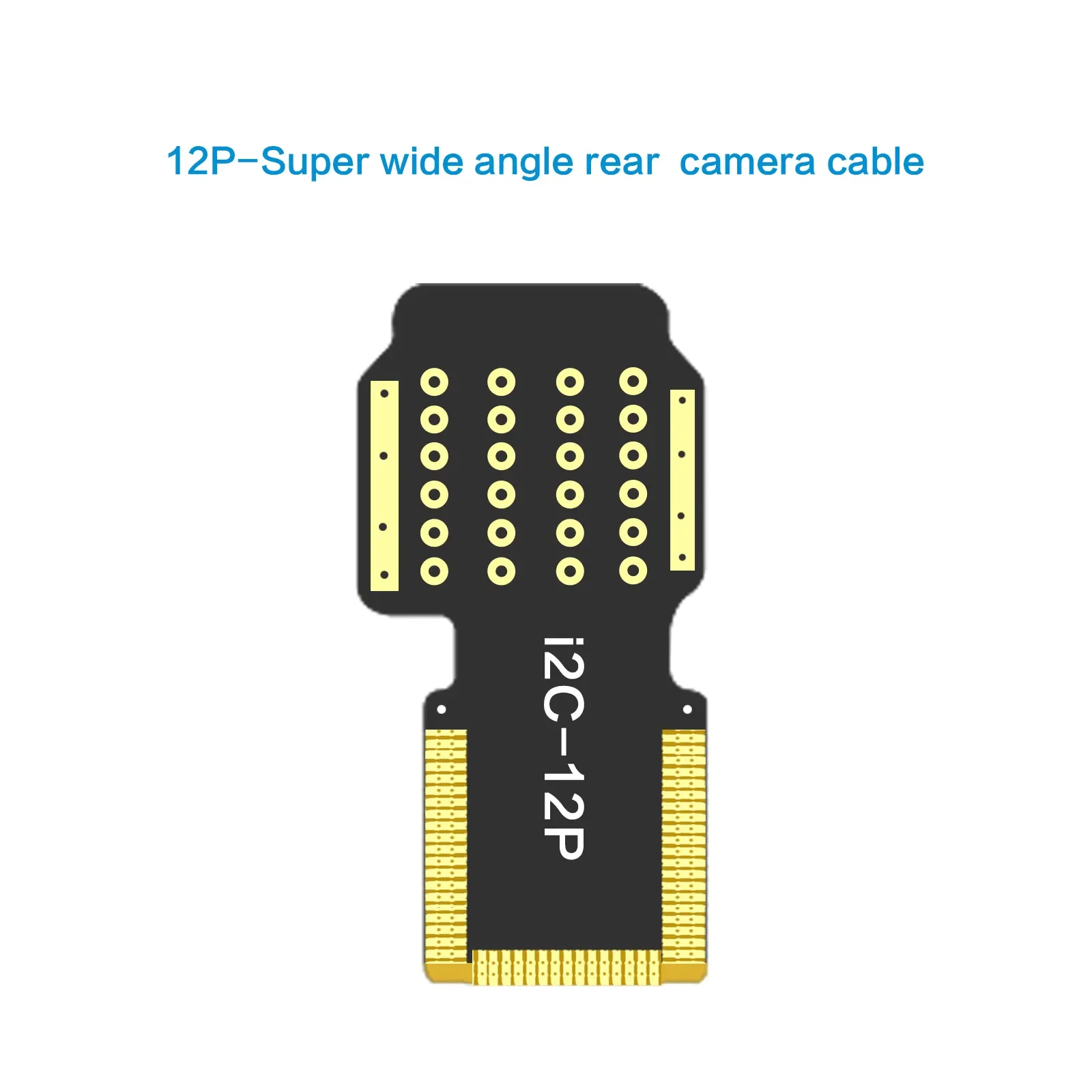 I2C Empty Rear Camera Flex Cable FPC For iPhone 12P Super Wide Angle Repair Swap Parts Kit