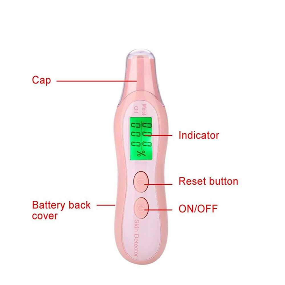 Free Shipping Skin Detector Facial Skin Moisture Oil Content Tester Skin Analyzer Home Beauty