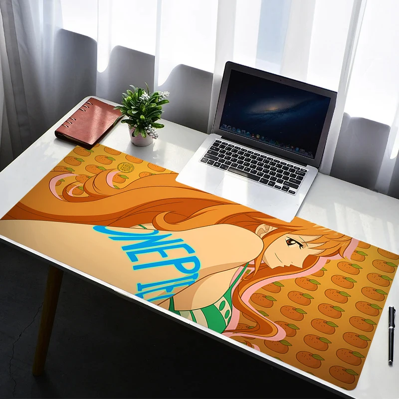 

Mouse Pad PC Non Slip Rubber Mousepad Laptop Gamer Cabinet HD Keyboard Pad Office Computer Gaming Desk One Piece Nami Mouse Mat