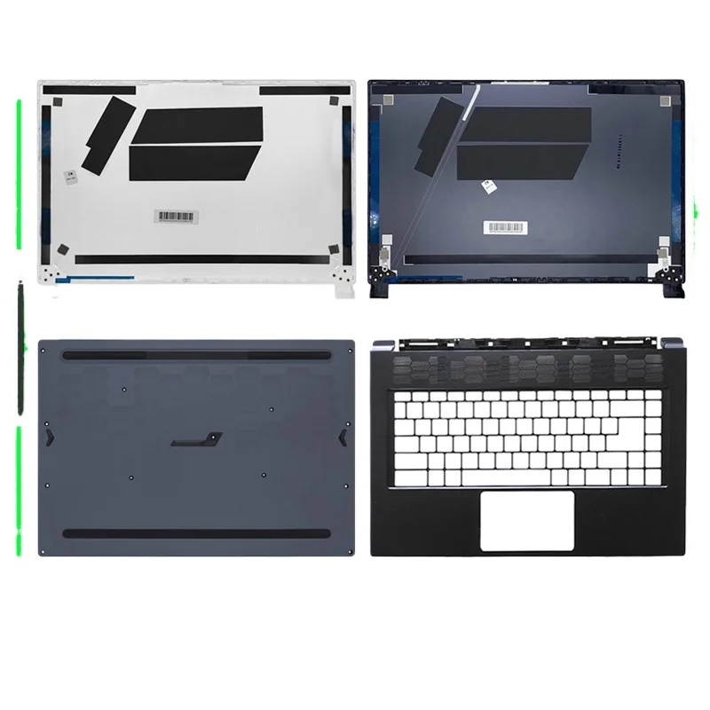 Carcasa para Laptop MSI Stealth 15M MS-1562, Cubierta Superior y Inferior, Color Gris, Azul, Blanco