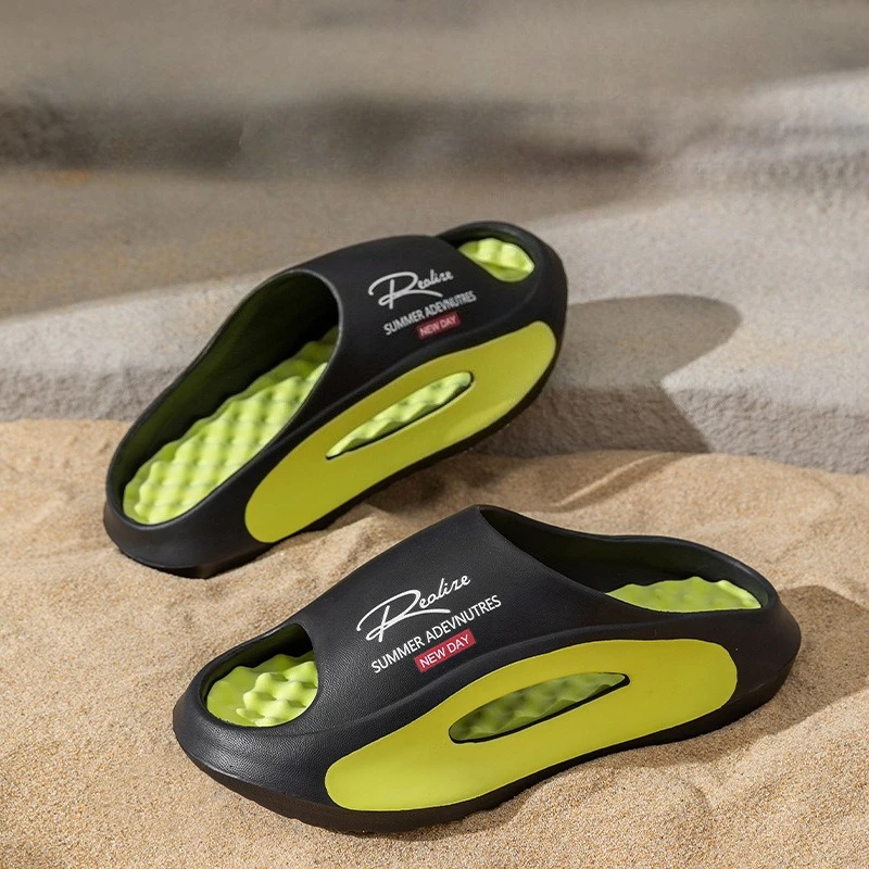 Men Leisure Slippers Women Summer House Shoes Soft EVA Anti-slip Couples Indoor Beach Slides Female Male Outdoor Street Sandals