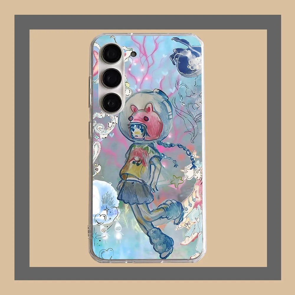 Aya Takano Phone Case For Samsung Galaxy A52 A12 A51 S21 Edge S22ULTRA S23 S20LITE Plus Ultra Transparent Cover