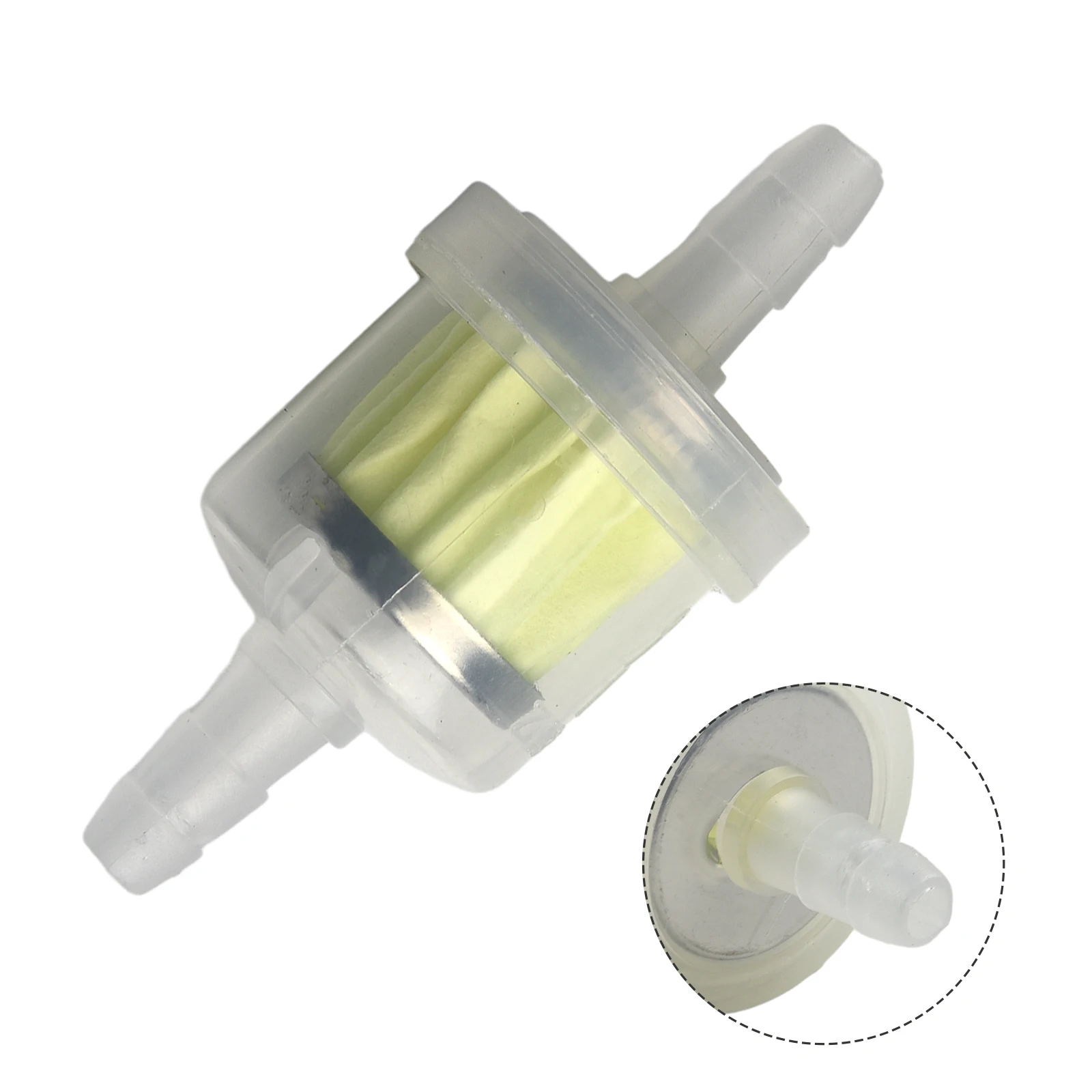 Motorcycle Fuel Filter Featuring Green Paper Core in ABS Housing Compatible with Wide Range of Motorcycle Fuel Systems