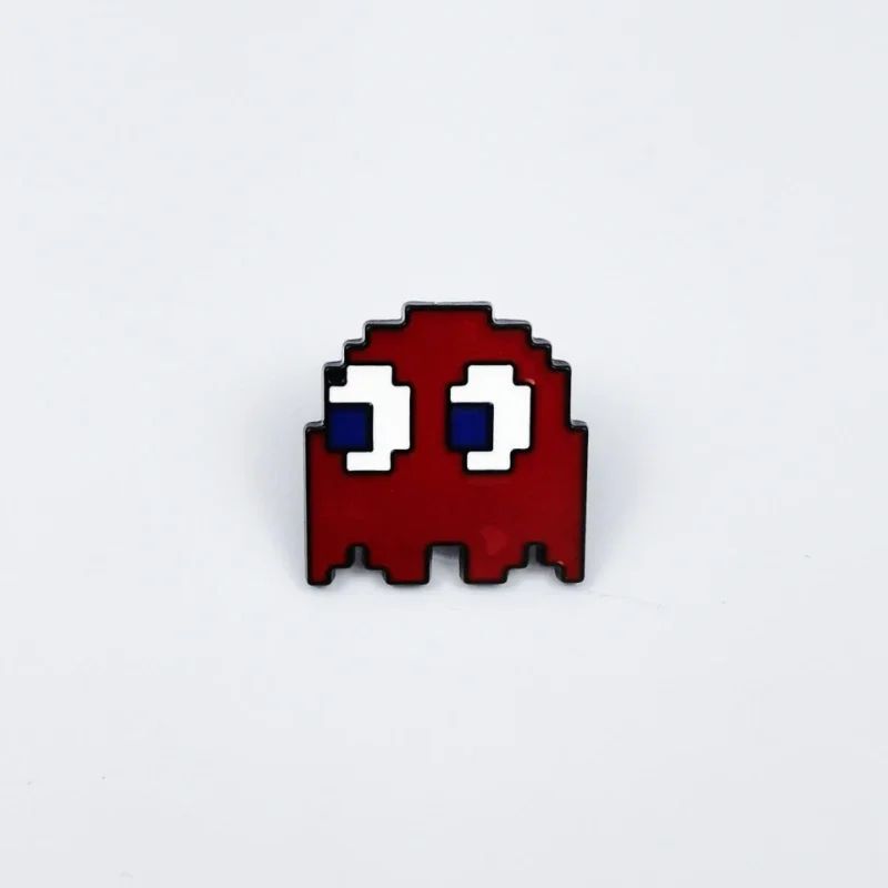 HEISSER Verkauf: Retro Pac-Man Emaille-Pins Set – Klassisches Arcade-Spiel Geister-Brosche Metall-Abzeichen für Rucksack, Kleidung, Reversnadel – Geschenk für Gamer – Detail 7