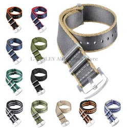 Soft Nylon Bracelet for Seiko Wristband Military Watchband for Samsung Galaxy Nylon Strap For Omega Seamaster 007 18mm 20mm 22mm